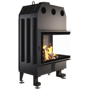 Каминная топка угловая SAVEN Energy 75х50х47R Black (15,1 kW) ECO. Фото 4