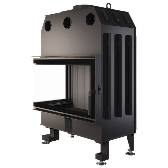 Каминная топка угловая SAVEN Energy 85х50х47L Black (17,0 kW) ECO. Фото 5