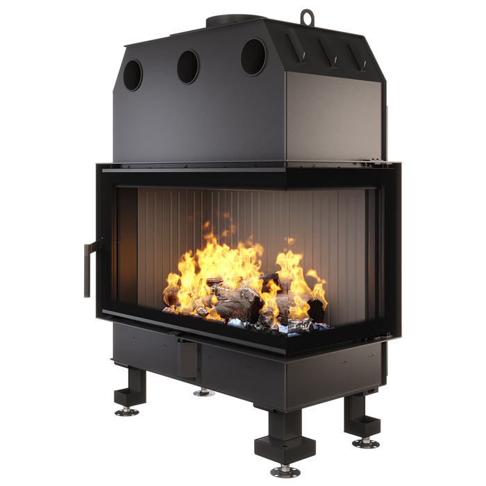 Wkład kominkowy SAVEN Energy 85х50х47R Black (17,0 kW) ECO