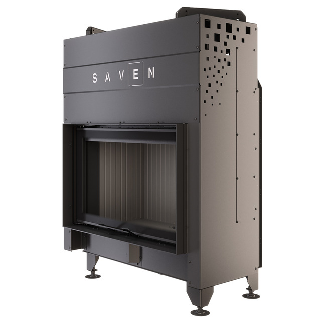 Fireplace insert SAVEN Energy Up 80x50 Black (17,0 kW) ECO. Photo 5