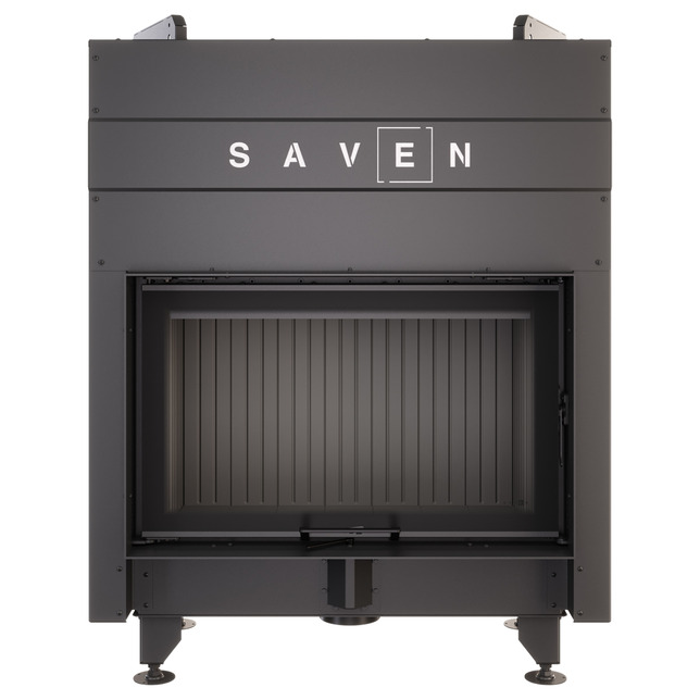 Fireplace insert SAVEN Energy Up 80x50 Black (17,0 kW) ECO. Photo 6