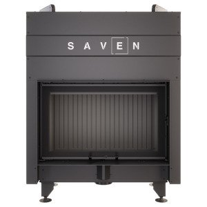 Fireplace insert SAVEN Energy Up 80x50 Black (17,0 kW) ECO. Photo 6