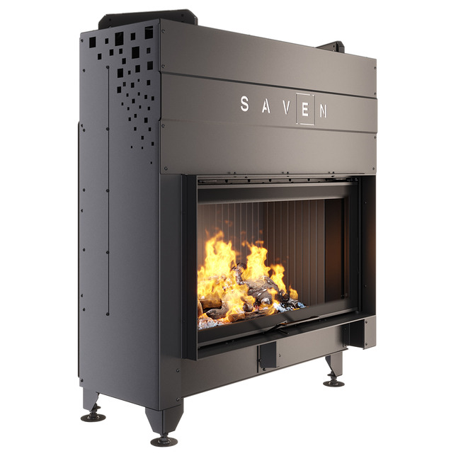 Каминная топка SAVEN Energy Up 90х50 Black (19,0 kW) ECO. Фото 4