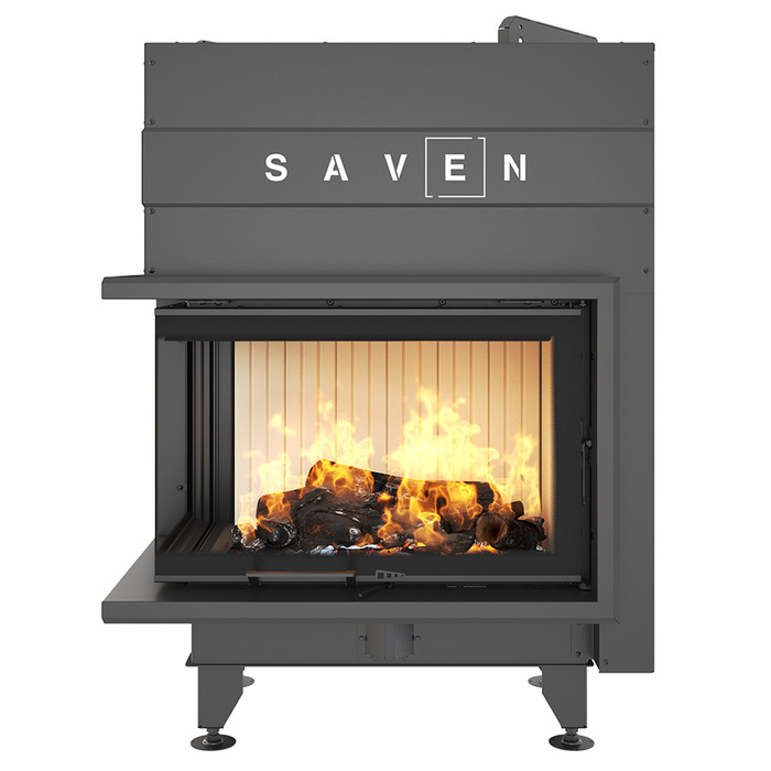 Каминная топка угловая SAVEN Energy Up 75х50х47L (15,1 kW) ECO. Фото 4