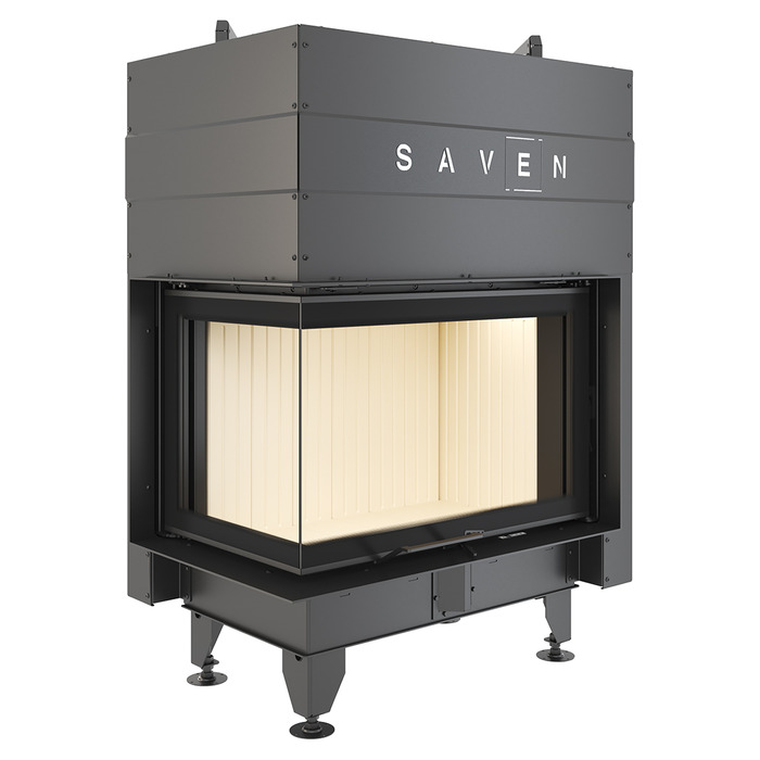 Каминная топка угловая SAVEN Energy Up 75х50х47L (15,1 kW) ECO. Фото 8