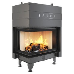 Каминная топка угловая SAVEN Energy Up 75х50х47L (15,1 kW) ECO