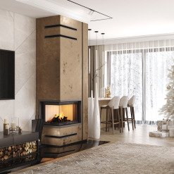 Каминная топка угловая SAVEN Energy Up 75х50х47L (15,1 kW) ECO. Фото 3