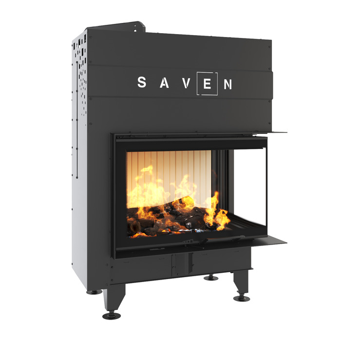 Fireplace insert SAVEN Energy Up 75х50х47R (15,1 kW) ECO. Photo 3D