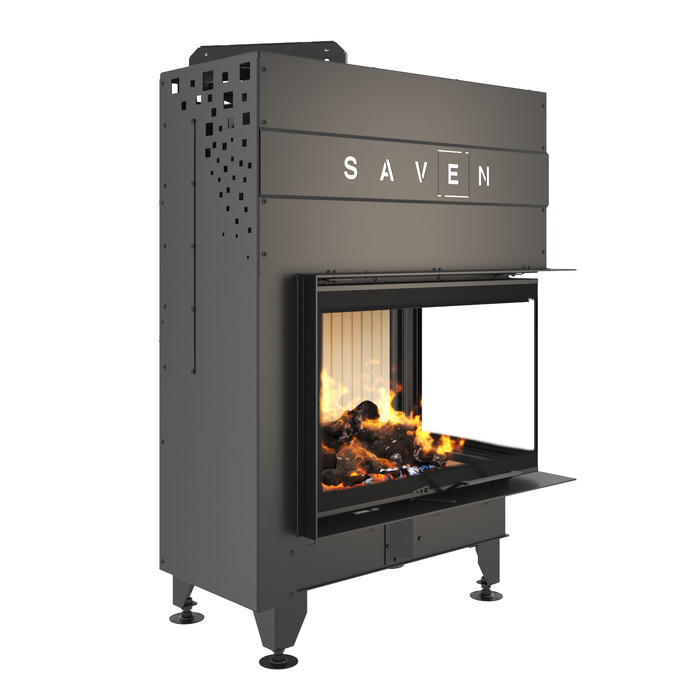 Fireplace insert SAVEN Energy Up 75х50х47R (15,1 kW) ECO. Photo 3D