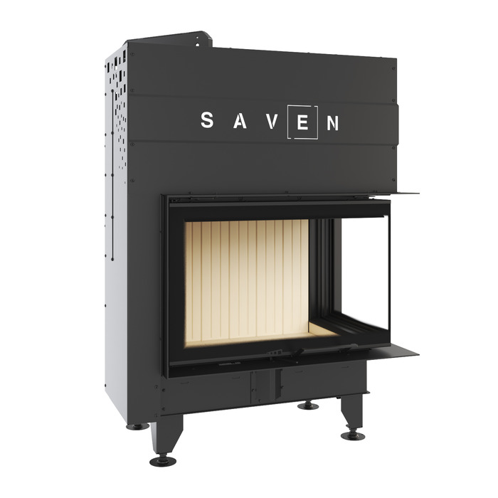 Fireplace insert SAVEN Energy Up 75х50х47R (15,1 kW) ECO. Photo 3D