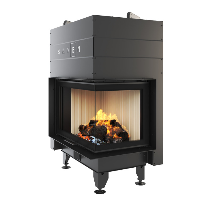 Fireplace insert SAVEN Energy Up 75х50х47R (15,1 kW) ECO. Photo 3D