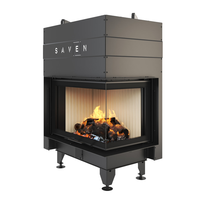 Fireplace insert SAVEN Energy Up 75х50х47R (15,1 kW) ECO. Photo 3D