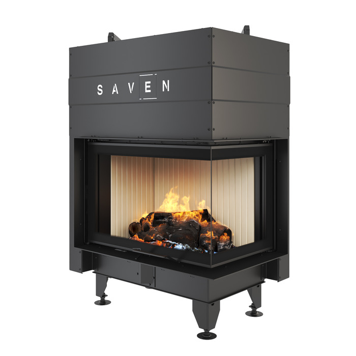 Fireplace insert SAVEN Energy Up 75х50х47R (15,1 kW) ECO. Photo 3D
