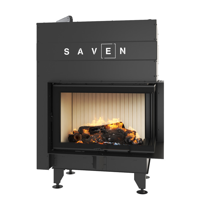Fireplace insert SAVEN Energy Up 75х50х47R (15,1 kW) ECO. Photo 3D
