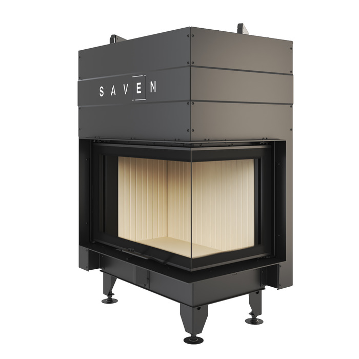 Wkład kominkowy SAVEN Energy Up 75х50х47R (15,1 kW) ECO. Zdjęcia 3D