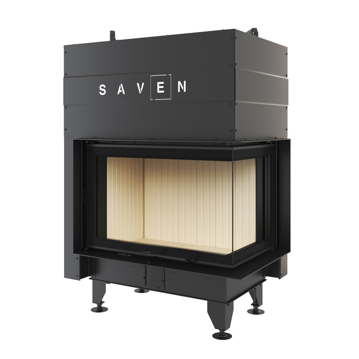 Wkład kominkowy SAVEN Energy Up 75х50х47R (15,1 kW) ECO. Zdjęcia 3D