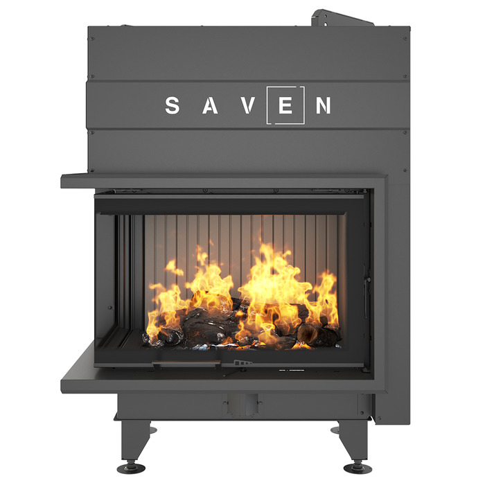 Wkład kominkowy SAVEN Energy Up 75x50x47L Black (15,1 kW) ECO. Zdjęcia 2