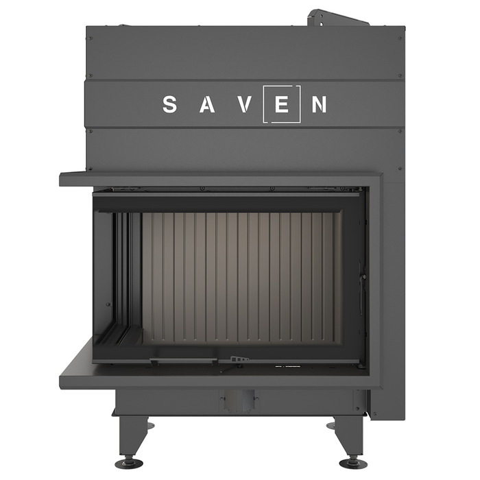 Каминная топка угловая SAVEN Energy Up 75х50х47L Black (15,1 kW) ECO. Фото 4