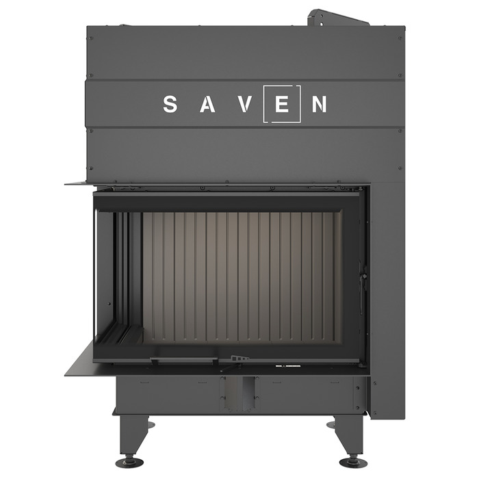 Каминная топка угловая SAVEN Energy Up 75х50х47L Black (15,1 kW) ECO. Фото 6