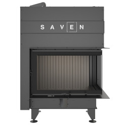 Каминная топка угловая SAVEN Energy Up 75х50х47R Black (15,1 kW) ECO. Фото 6