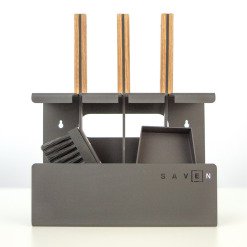 Fireplace tools set SAVEN Set 1 S white. Photo 5