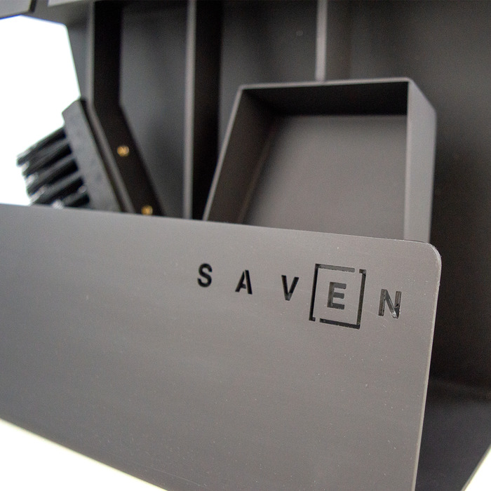 Fireplace tools set SAVEN Set 2 S black. Photo 7
