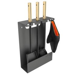 Fireplace tools set SAVEN Set 3 L white. Photo 5