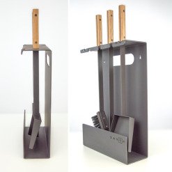 Fireplace tools set SAVEN Set 3 L white. Photo 7