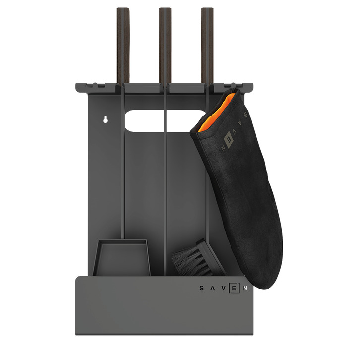 Каминный набор SAVEN Set 3 L black. Фото 4