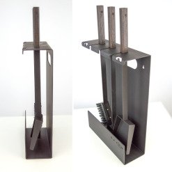 Fireplace tools set SAVEN Set 3 L black. Photo 8