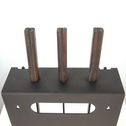 Fireplace tools set SAVEN Set 3 L black. Photo 11