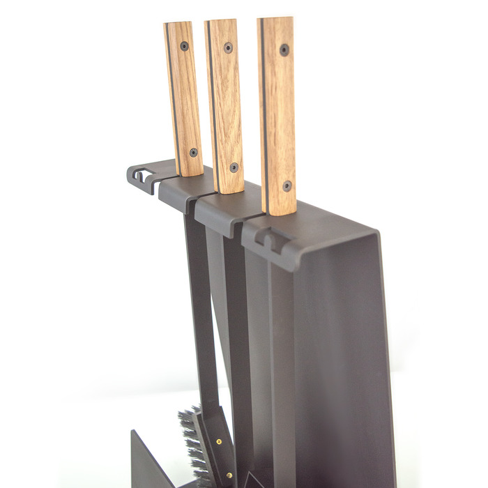 Fireplace tools set SAVEN Set 4 L white. Photo 9