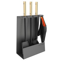 Fireplace tools set SAVEN Set 4 L white. Photo 5