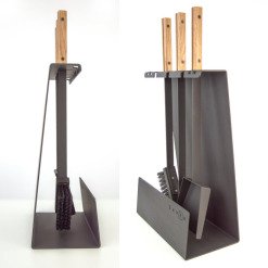 Fireplace tools set SAVEN Set 4 L white. Photo 8