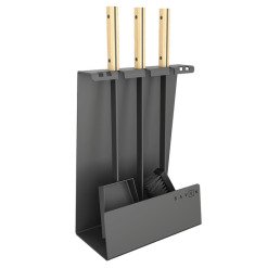 Fireplace tools set SAVEN Set 4 L white. Photo 3