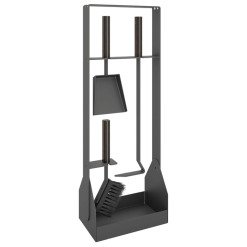 Fireplace tools set SAVEN Set 5 SL black. Photo 3