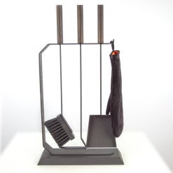 Fireplace tools set SAVEN Set 6 L black. Photo 6