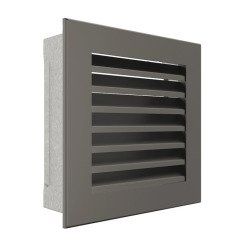 Вентиляционная решетка для камина SAVEN Hide 17x17 графитовая. Фото 2