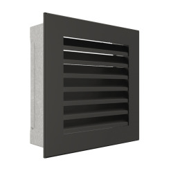 Вентиляционная решетка для камина SAVEN Hide 17x17 черная. Фото 2
