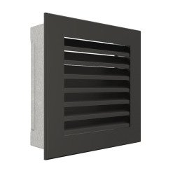 Вентиляционная решетка для камина SAVEN Hide 17x17 черная. Фото 2