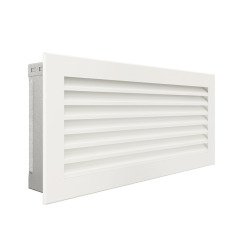 Вентиляційна решітка для каміна SAVEN Hide 17x37 біла. Фото 2