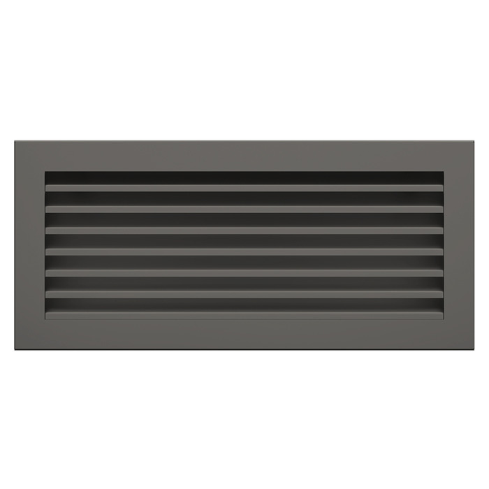 Fireplace ventilation grille SAVEN Hide 17х37 graphite