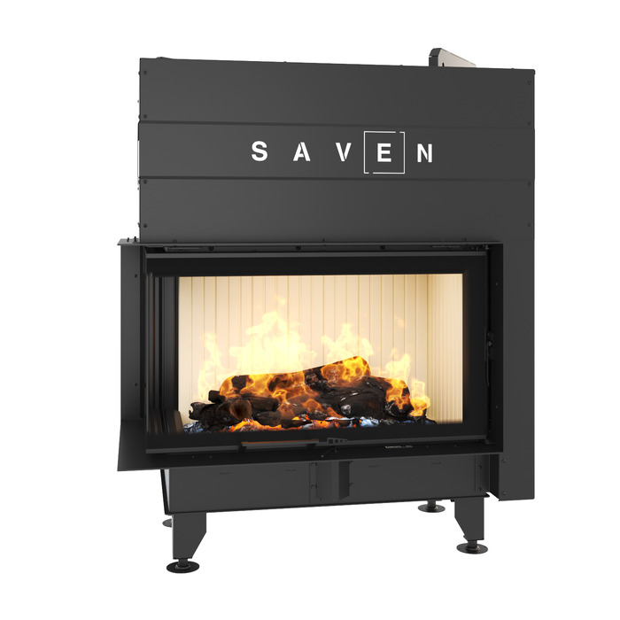 Каминная топка угловая SAVEN Energy Up 85х50х47L (17,0 kW) ECO. Фото 3D