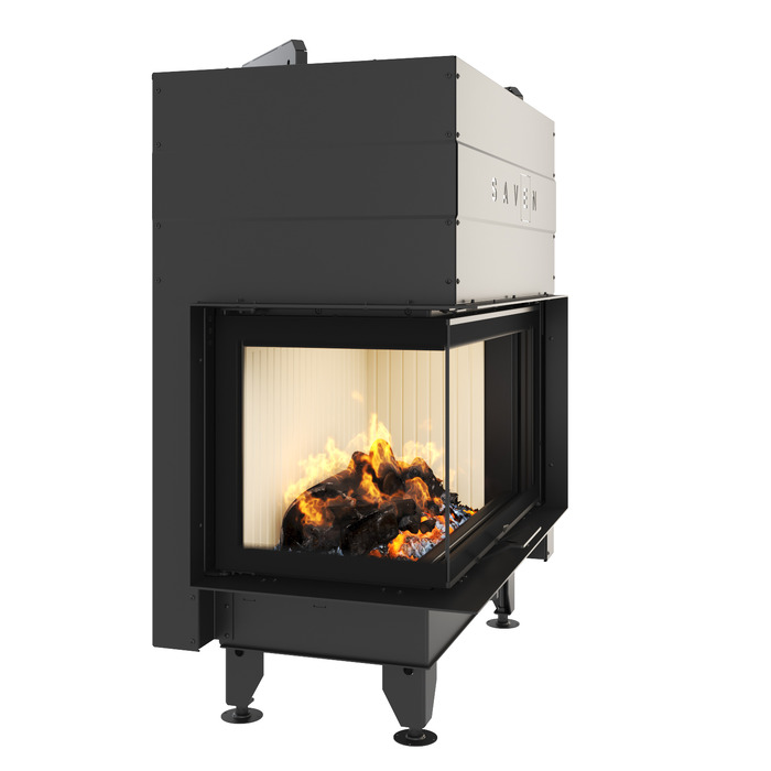 Каминная топка угловая SAVEN Energy Up 85х50х47L (17,0 kW) ECO. Фото 3D