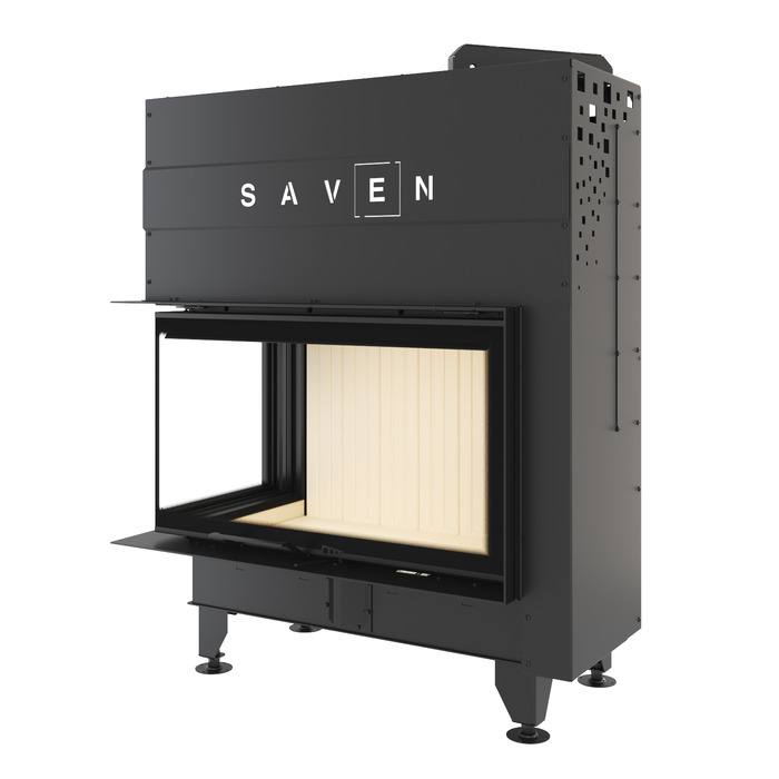 Каминная топка угловая SAVEN Energy Up 85х50х47L (17,0 kW) ECO. Фото 3D