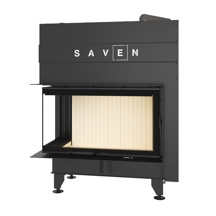 Каминная топка угловая SAVEN Energy Up 85х50х47L (17,0 kW) ECO. Фото 3D