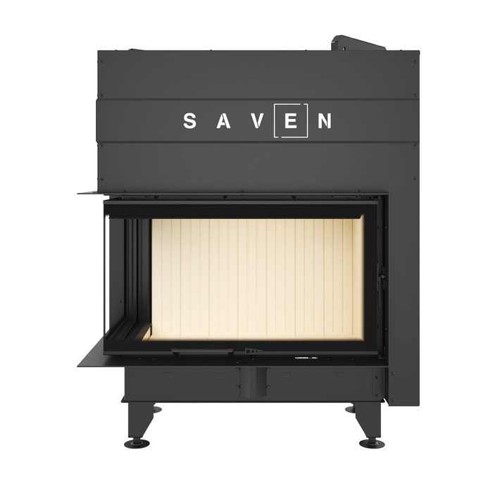 Каминная топка угловая SAVEN Energy Up 85х50х47L (17,0 kW) ECO. Фото 3D