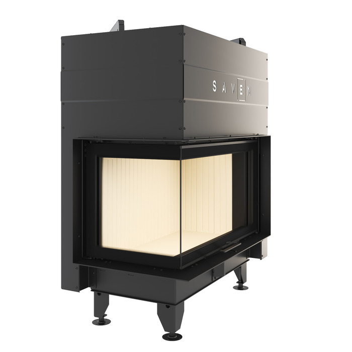 Каминная топка угловая SAVEN Energy Up 85х50х47L (17,0 kW) ECO. Фото 3D