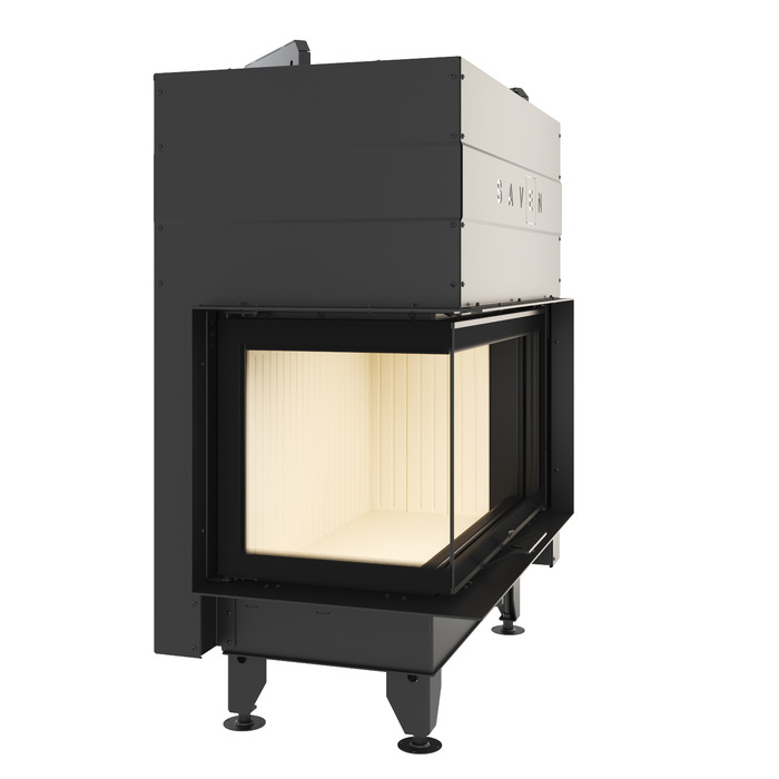 Каминная топка угловая SAVEN Energy Up 85х50х47L (17,0 kW) ECO. Фото 3D