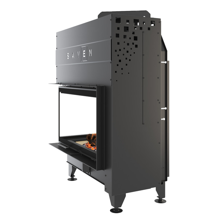 Каминная топка угловая SAVEN Energy Up 85х50х47L (17,0 kW) ECO. Фото 3D